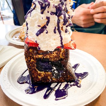 Button Up Cafe - Ube Stuffed French Toast - Breakfast & Brunch Near Me - Pearl City, Hawaii