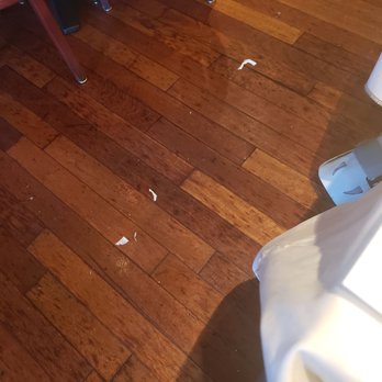 Bonefish Grill - Sticky floor with trash on it - Seafood Near Me - Brandywine, Maryland