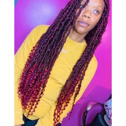 Code Pink - Distressed locs