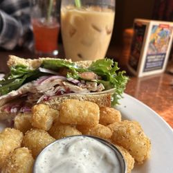 McMenamins Ironwork Grill - Lunch date! Turkey sandwich and cold brew coffee