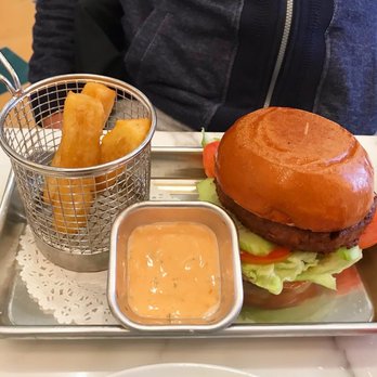 Mamak Vegan Kitchen - Beyond burger and yuca fries. - Vegan Near Me - Chamblee, Georgia Mamak Vegan Kitchen - Beyond burger and yuca fries. - Vegan Near Me - Chamblee, Georgia