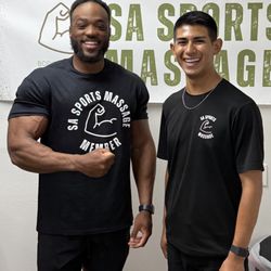 SA Sports Massage - Professional body builder client
