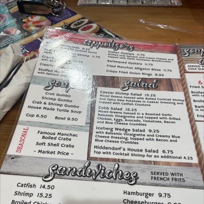 Menu photo 3 Middendorfs - Slidell Slidell, LA