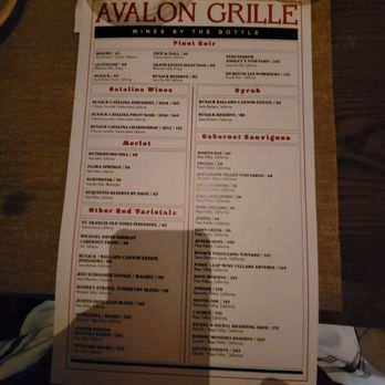 Avalon Grille - Menu - New American Near Me - Avalon, California Avalon Grille - Menu - New American Near Me - Avalon, California