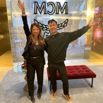 MCM - Lynda (General Manager) & Brandon (Asst. Manager) Had so much fun! - Accessories Near Me - Beverly Hills, California MCM - Lynda (General Manager) & Brandon (Asst. Manager) Had so much fun! - Accessories Near Me - Beverly Hills, California