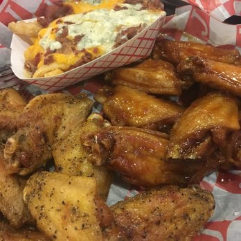 Jefferson's - 15 wings: lemon pepper & teriyaki with a side of loaded cheese fries - Chicken Wings Near Me - Oxford, Alabama