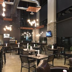 Fireside Market and Eatery - Food Court tables area past dinner time