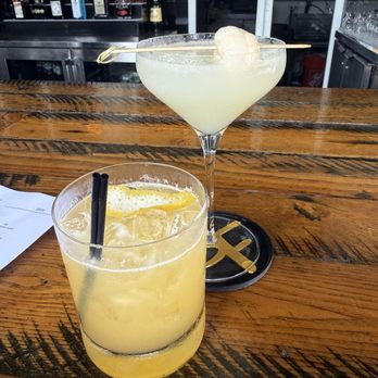 South Fork Kitchen & Bar - Lycheetini and honey lemon bourbon drink - Bars Near Me - Stuart, Florida