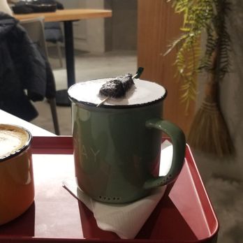 Cafe Kray - Sesame latte and flat white - Korean Near Me - North York, Ontario