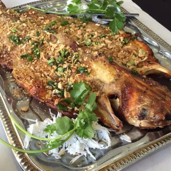 Saigon Kitchen - The delicious fried/roasted catfish!  (the only pic I took) - Vietnamese Near Me - San Jose, California