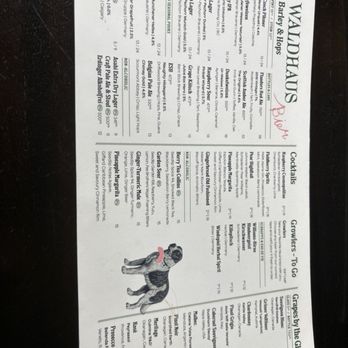 WALDHAUS - Menu - Pubs Near Me - Banff, Alberta