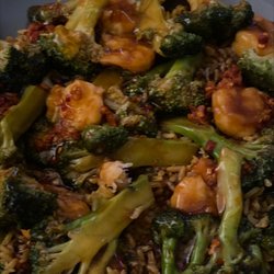 Shrimp and broccoli
