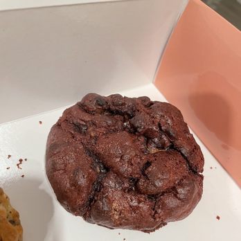 Milk Mustache - Red Velvet Cookie with cream cheese filling - Bakeries Near Me - Houston, Texas Milk Mustache - Red Velvet Cookie with cream cheese filling - Bakeries Near Me - Houston, Texas