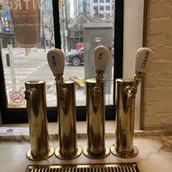 Second Cup - Milk tap bar! Haha - Coffee & Tea Near Me - Toronto, Ontario