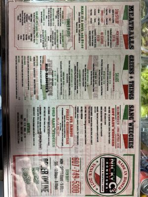 Menu photo 2 Nicky C's Hometown Pizzeria Homer, NY Menu photo 2 Nicky C's Hometown Pizzeria Homer, NY