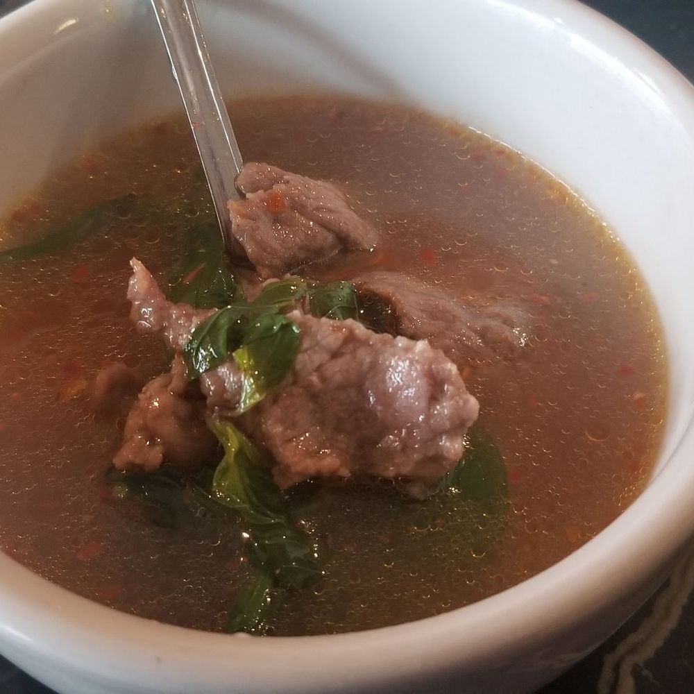 Mukilteo Thai Restaurant - Tom Zhap. Wonderful tart spicy beef soup. - Thai Near Me - Mukilteo, Washington Mukilteo Thai Restaurant - Tom Zhap. Wonderful tart spicy beef soup. - Thai Near Me - Mukilteo, Washington