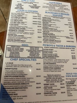 Menu photo 2 CR Surf & Turf Cedar Park, TX Menu photo 2 CR Surf & Turf Cedar Park, TX