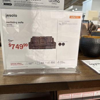 Ashley Store - Supposedly their "bad tag" - Furniture Stores Near Me - Gainesville, Florida