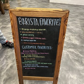 Ding Tea Vista - Barista favorite display - Bubble Tea Near Me - Vista, California