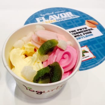 Yogurtland - Mango, Raspberry lemonade sorbet, & Mei Mei's Dragon Warrior Passion Fruit w/ mochi toppings - Ice Cream & Frozen Yogurt Near Me - La Quinta, California Yogurtland - Mango, Raspberry lemonade sorbet, & Mei Mei's Dragon Warrior Passion Fruit w/ mochi toppings - Ice Cream & Frozen Yogurt Near Me - La Quinta, California