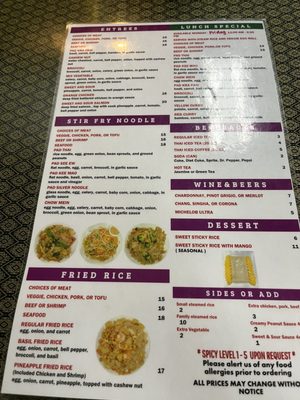 Menu photo 5 Thai Basil Restaurant Visalia, CA