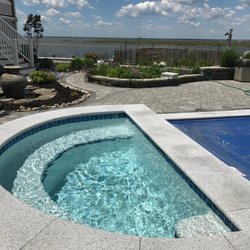 Paradise Pool Service & Supply - New Spa Coping in Long Beach Island.