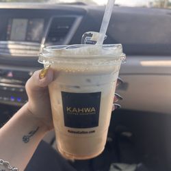 Kahwa Coffee - FPSL iced with oat milk and caramel