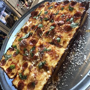Taglio OTR - Detroit style hot honey and pep - Pizza Near Me - Cincinnati, Ohio Taglio OTR - Detroit style hot honey and pep - Pizza Near Me - Cincinnati, Ohio