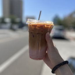 iced neapolitan with oat milk iced neapolitan with oat milk