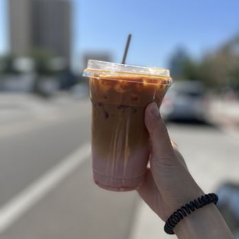 First Place Coffee - iced neapolitan with oat milk - Coffee & Tea Near Me First Place Coffee - iced neapolitan with oat milk - Coffee & Tea Near Me