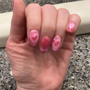 Gainey Nails & Spa - She made these hearts with a magnet! So cool - Nail Salons Near Me - Scottsdale, Arizona Gainey Nails & Spa - She made these hearts with a magnet! So cool - Nail Salons Near Me - Scottsdale, Arizona