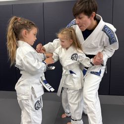 Kids learning to defend punches