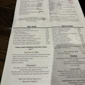 The Hound's Tale - Wine and adult drink selection - New American Near Me - Williamsburg, Virginia