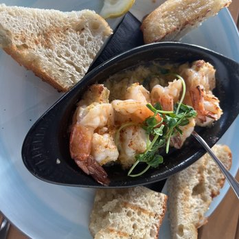Edgewater 122 - Crab stuffed shrimp scampi - Salad Near Me - Southport, North Carolina