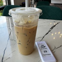 Grace Coffee - Large cold brew w/cream and sugar-free vanilla