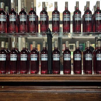 Camparino in Galleria - Wall of Campari - Cafes Near Me - Milan, Michigan