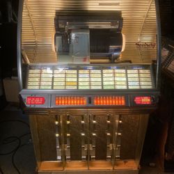 Tony's Jukebox and Pinball Repair - Seeburg 100R With Gold Grill Light Diffuser Instead of Factory Blue