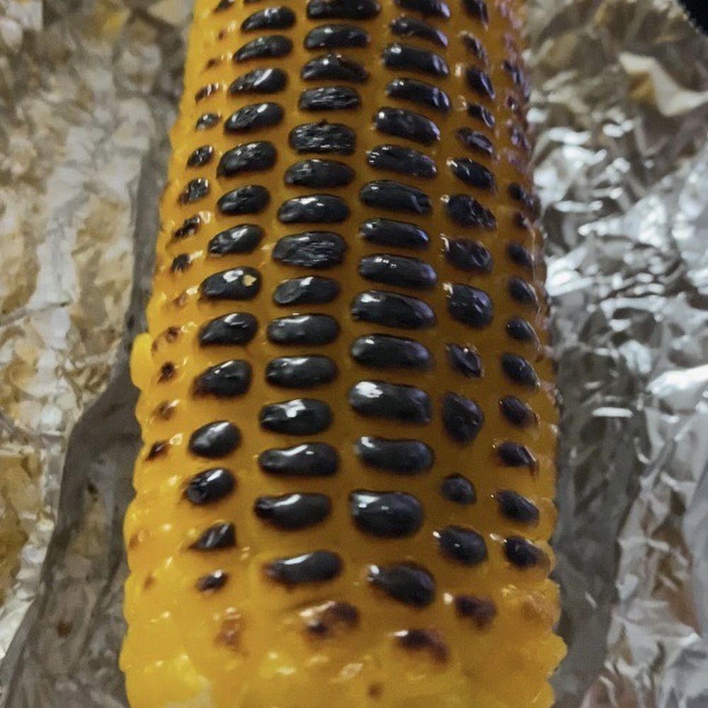 Burned corn bbq Burned corn bbq