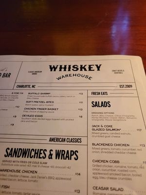 Menu photo 4 Whiskey Warehouse Charlotte, NC Menu photo 4 Whiskey Warehouse Charlotte, NC