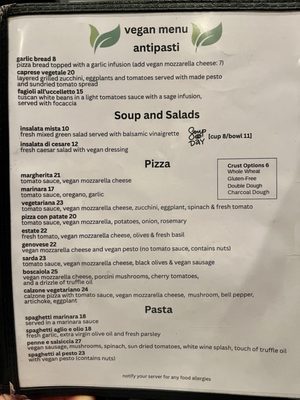 Menu photo 1 La Pizzeria Campbell, CA