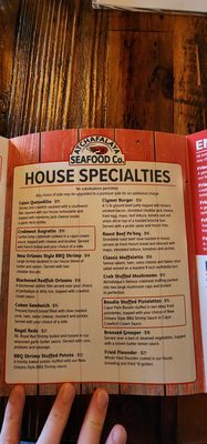 Menu photo 4 Atchafalaya Seafood Picayune, MS