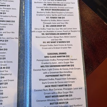 Blue Sky Cafe and Bar - Martini list pt4 - American Near Me - O'Fallon, Missouri