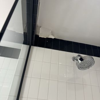 TWA Hotel - Drywall falling off in the shower!!! - Hotels Near Me - New York, New York TWA Hotel - Drywall falling off in the shower!!! - Hotels Near Me - New York, New York