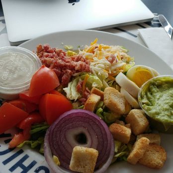 Cubs Bar & Grill - Cobb salad with guacamole that clearly came from a plastic bag :) - American Near Me - Chicago, Illinois