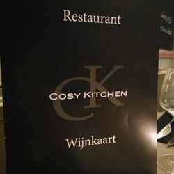 Cosy Kitchen - Wijnkaart vol lekkere wijnen!!