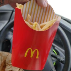 McDonald's - Half full fries. :-(