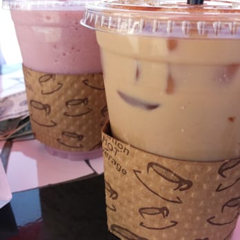 Drinx - Iced Chai latte and strawberries and creme. Great of you are on the go or if you have a moment to stop. Employees very friendly. - Coffee & Tea Near Me - Downey, California