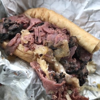 Go Philly - Half a hot pastrami with krout. Nice and juicy and hot! - Cheesesteaks Near Me - Tacoma, Washington Go Philly - Half a hot pastrami with krout. Nice and juicy and hot! - Cheesesteaks Near Me - Tacoma, Washington