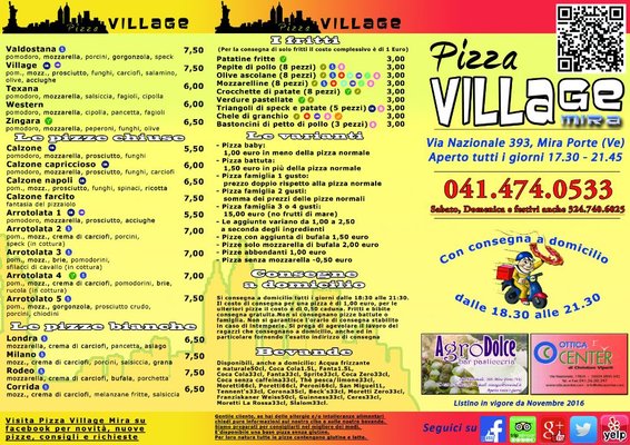 Menu photo 2 Pizza Village Mira, VE
