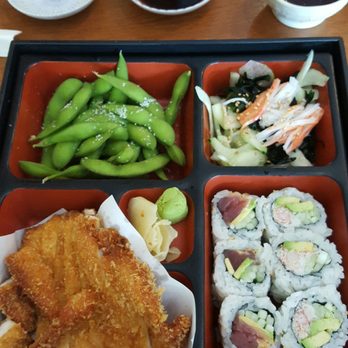 Kamehachi - Chicken katsu bento served with miso soup. No side of rice. - Sushi Bars Near Me - Northbrook, Illinois Kamehachi - Chicken katsu bento served with miso soup. No side of rice. - Sushi Bars Near Me - Northbrook, Illinois
